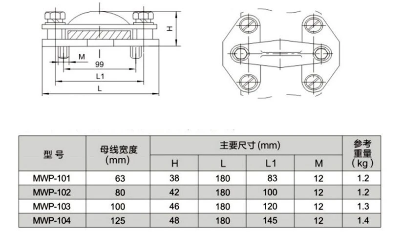 Tubular Brsbar Fixing clamp